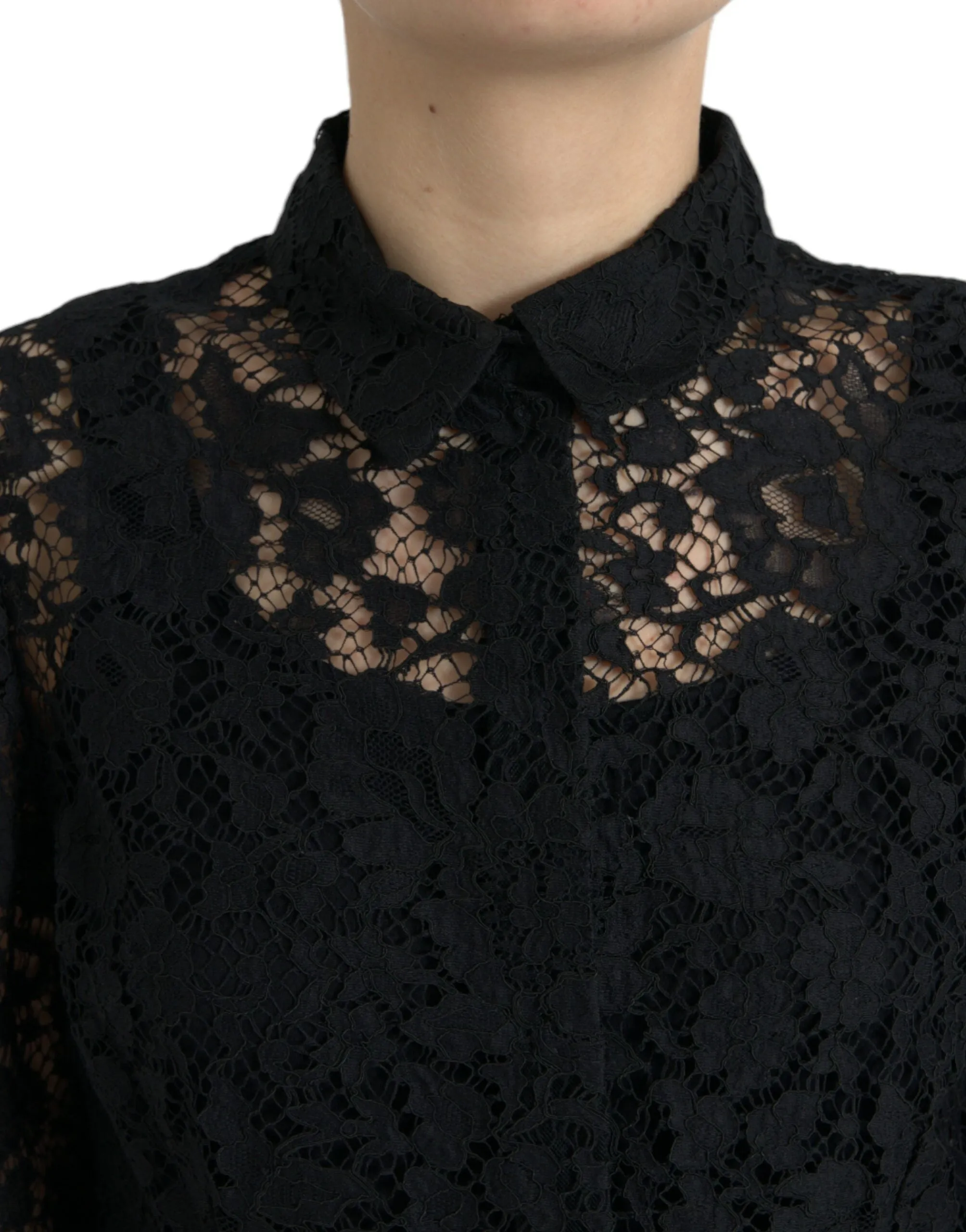 Elegant Floral Lace Blouse Top sold by Louxly product image thumbnail 4
