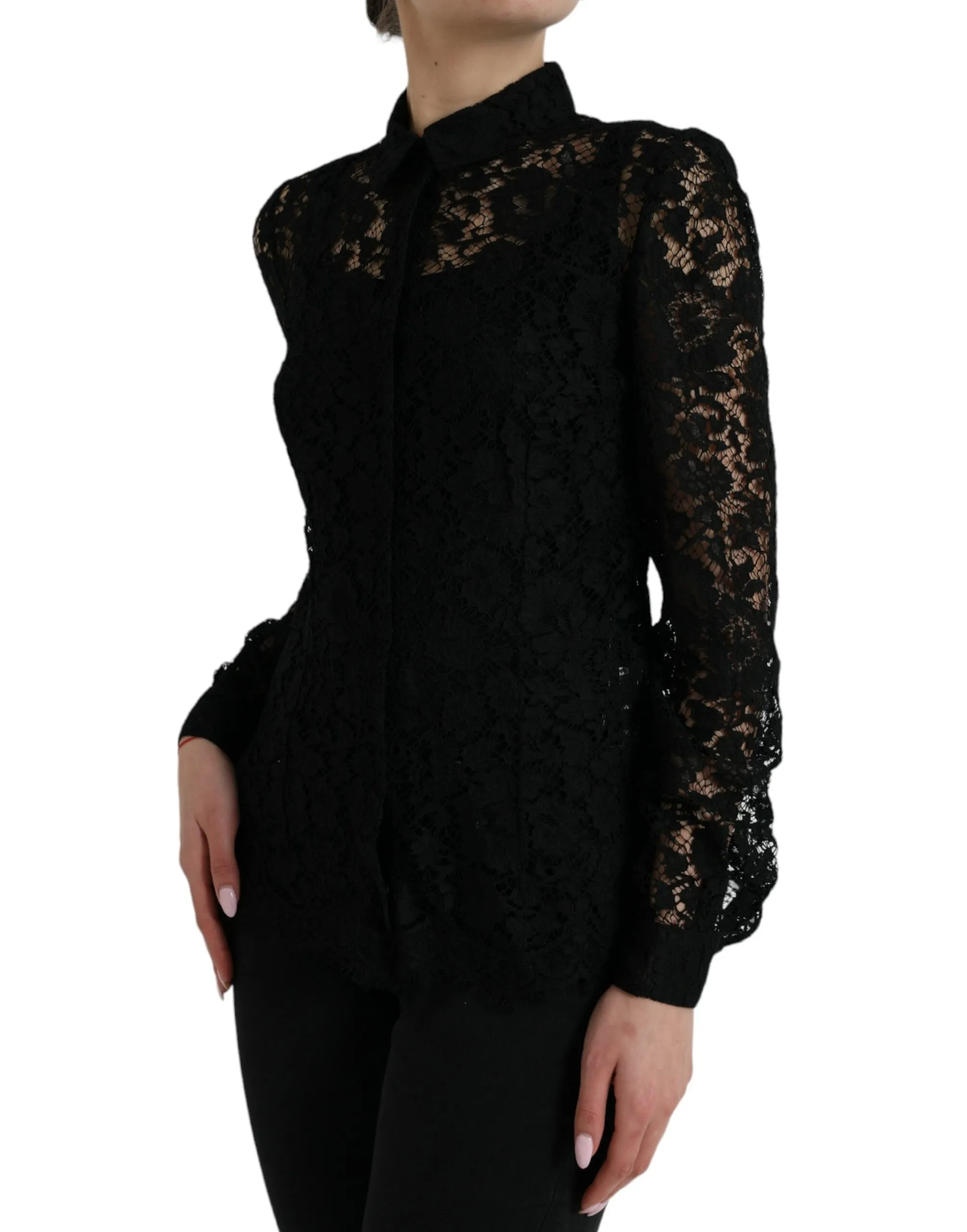 Elegant Floral Lace Blouse Top sold by Louxly product image thumbnail 2