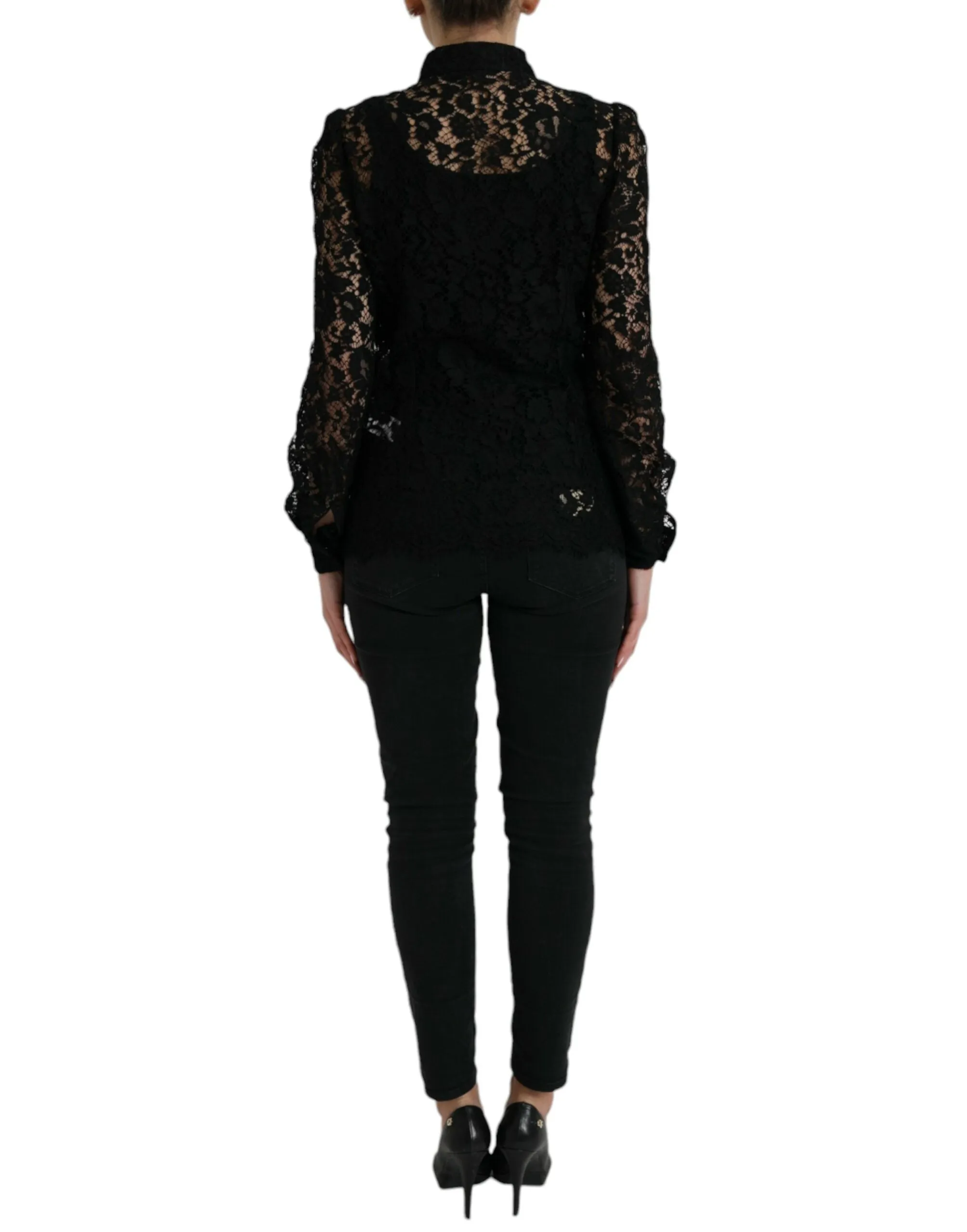 Elegant Floral Lace Blouse Top sold by Louxly product image thumbnail 3