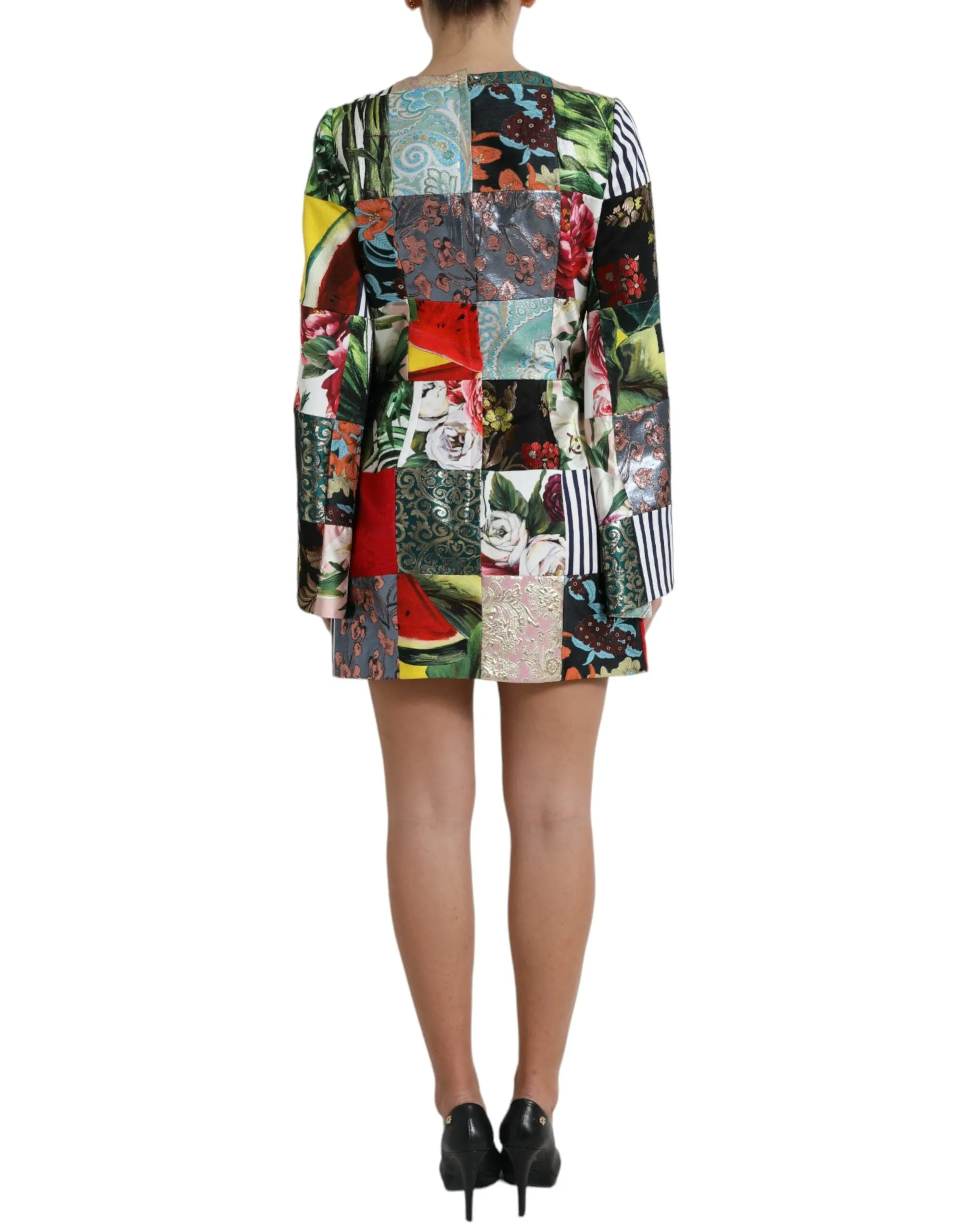 Floral Jacquard Mini Shift Dress Masterpiece sold by Louxly product image thumbnail 3