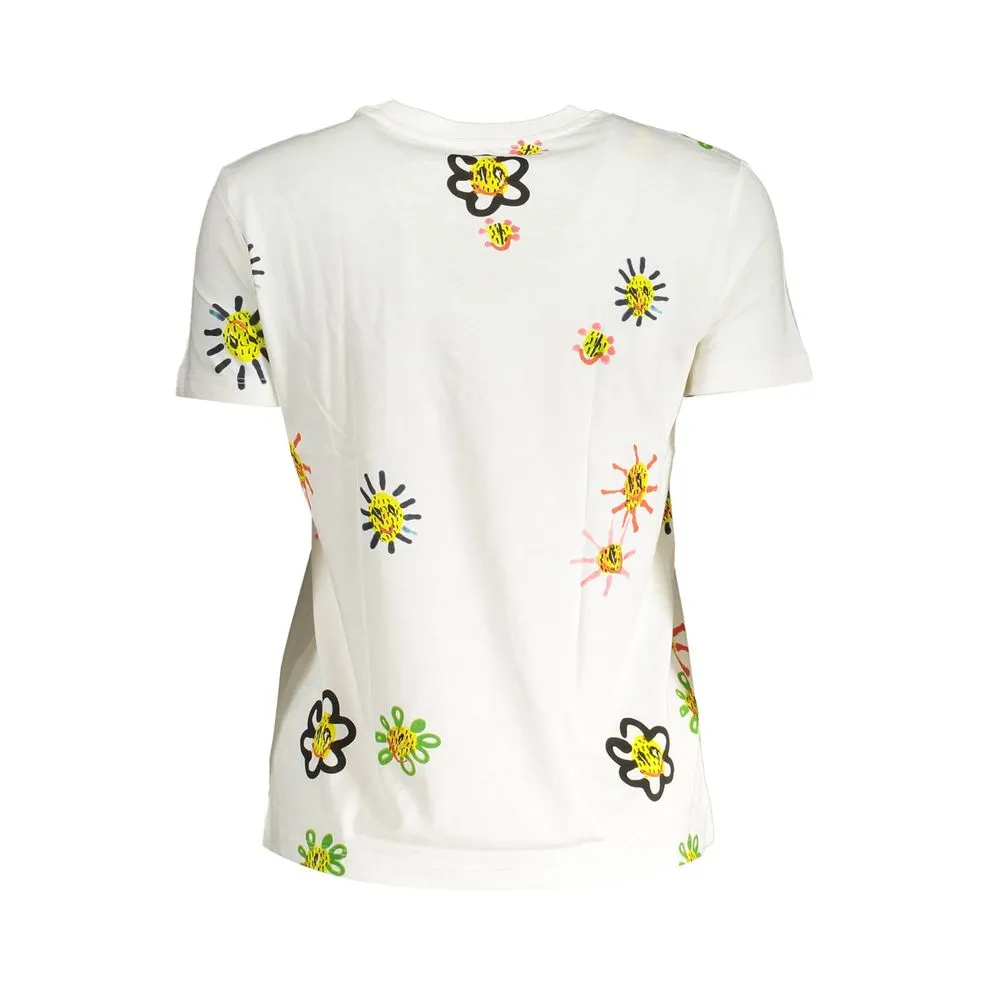 White Cotton Women T-Shirt sold by Louxly product image thumbnail 2