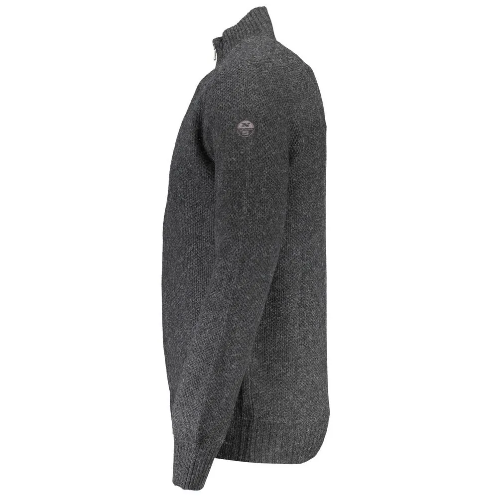 Gray Wool Men Cardigan sold by Louxly product image thumbnail 3