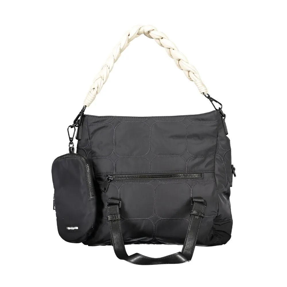 Black Polyester Handbag sold by Louxly product image thumbnail 2