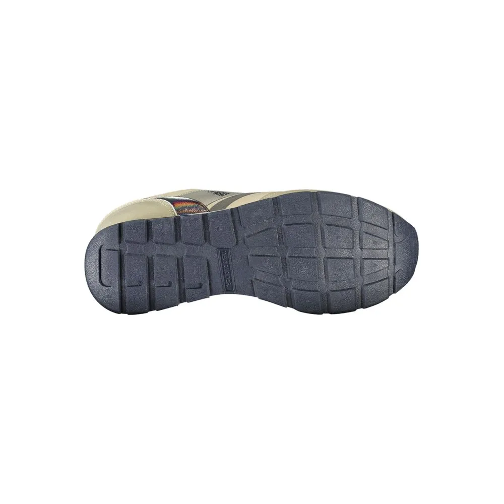 Elegant Beige Lace-Up Sneakers with Contrast Accents sold by Louxly product image thumbnail 3