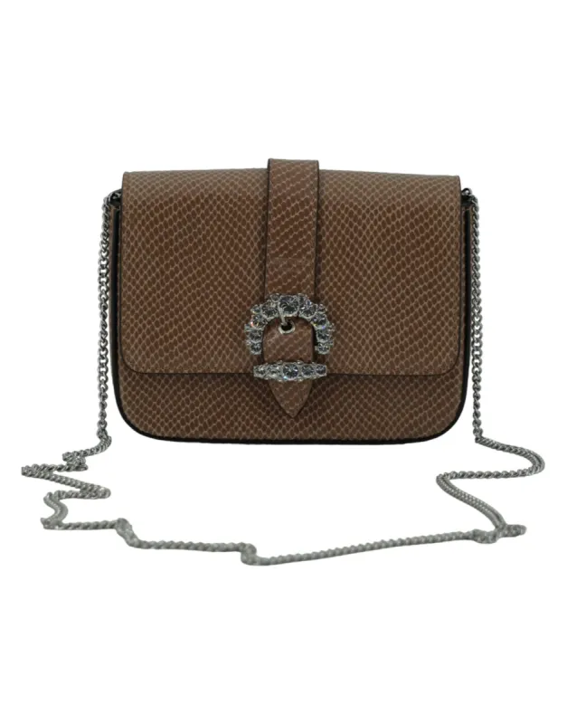 Powder Pink Leather Crossbody Bag made by Jimmy Choo