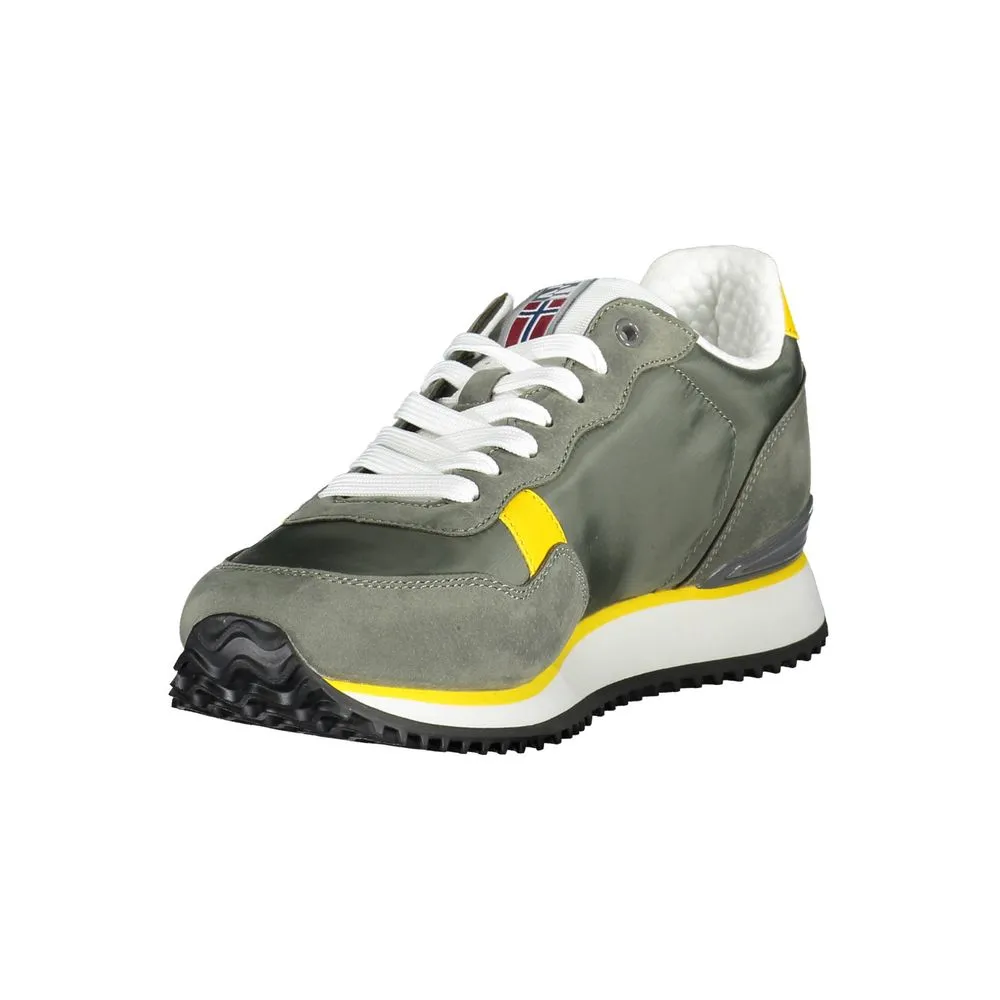 Green Polyester Men Sneaker sold by Louxly product image thumbnail 3