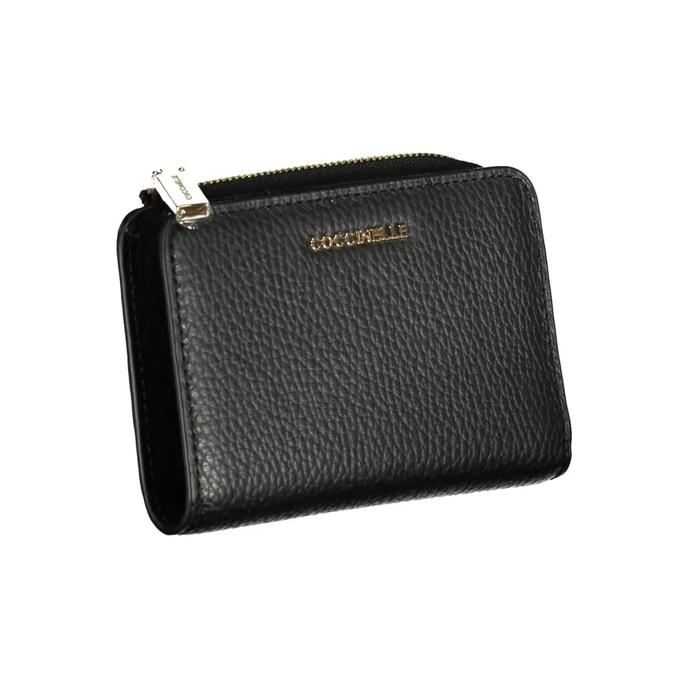 Elegant Black Leather Double Compartment Wallet sold by Louxly product image thumbnail 3
