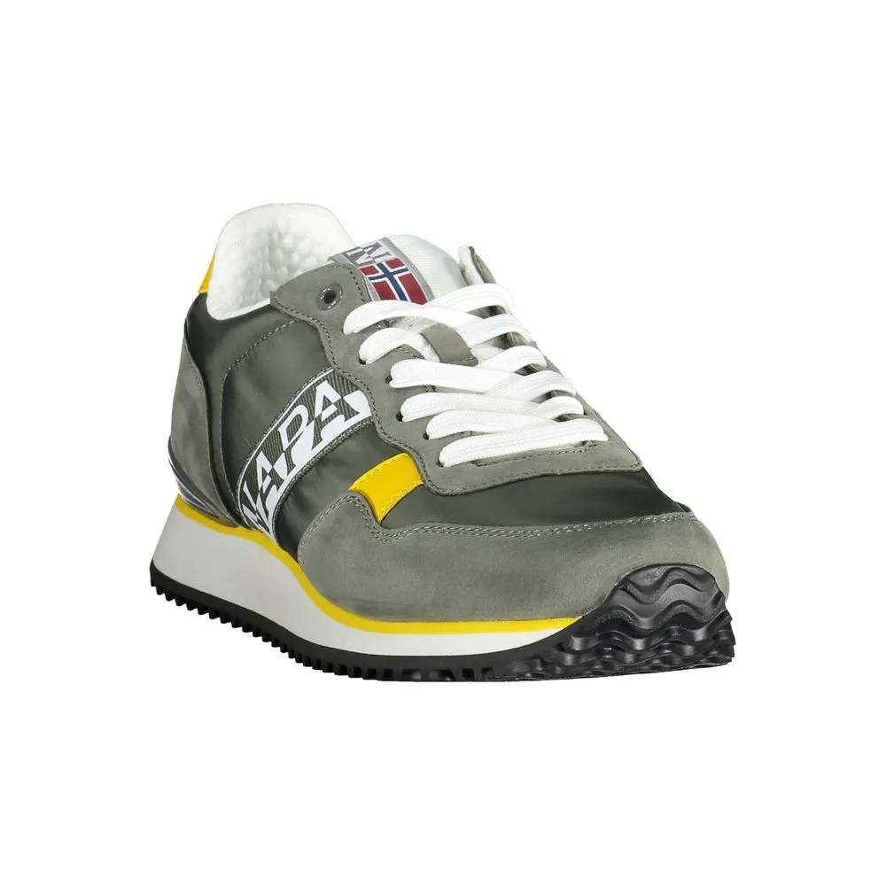 Green Polyester Men Sneaker sold by Louxly product image thumbnail 2