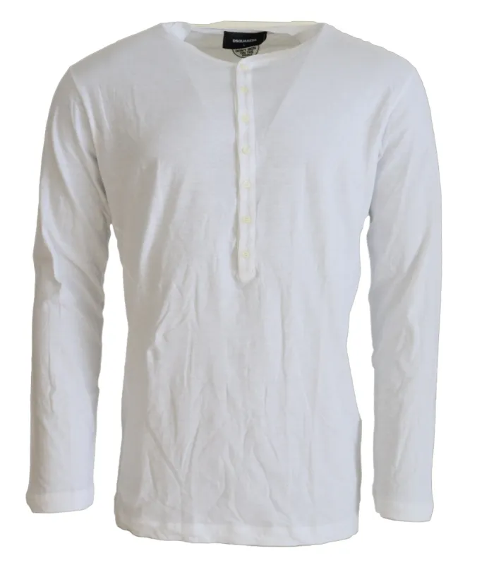 White Cotton Linen Long Sleeves Pullover Sweater sold by Louxly