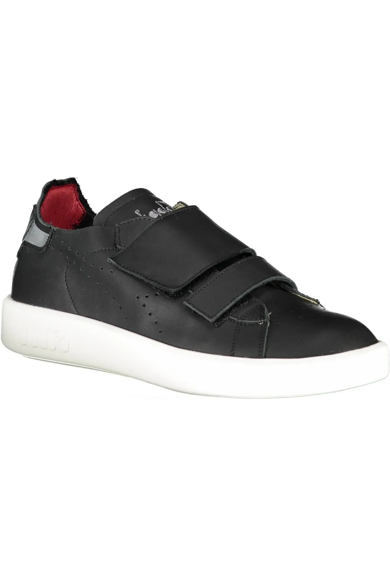 Sleek Black Leather Sneakers with Contrast Details sold by Louxly product image thumbnail 2
