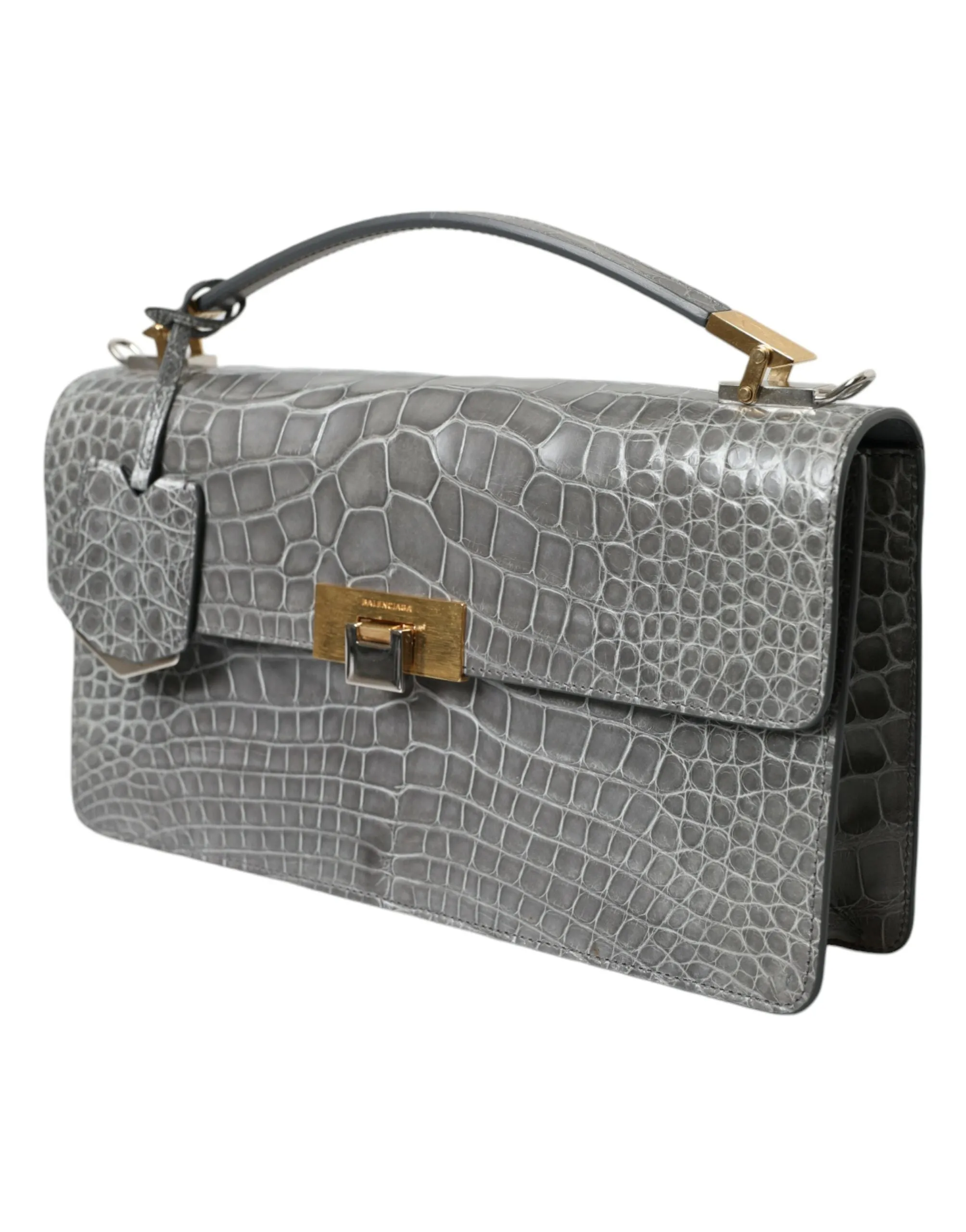 Alligator Leather Medium Shoulder Bag sold by Louxly product image thumbnail 2