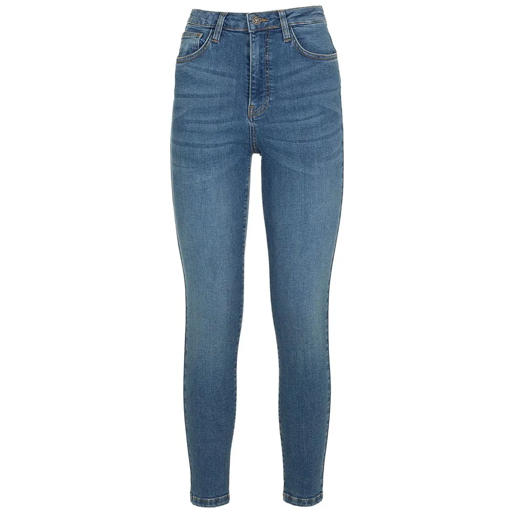Chic Medium Blue Skinny Jeans for Women sold by Louxly