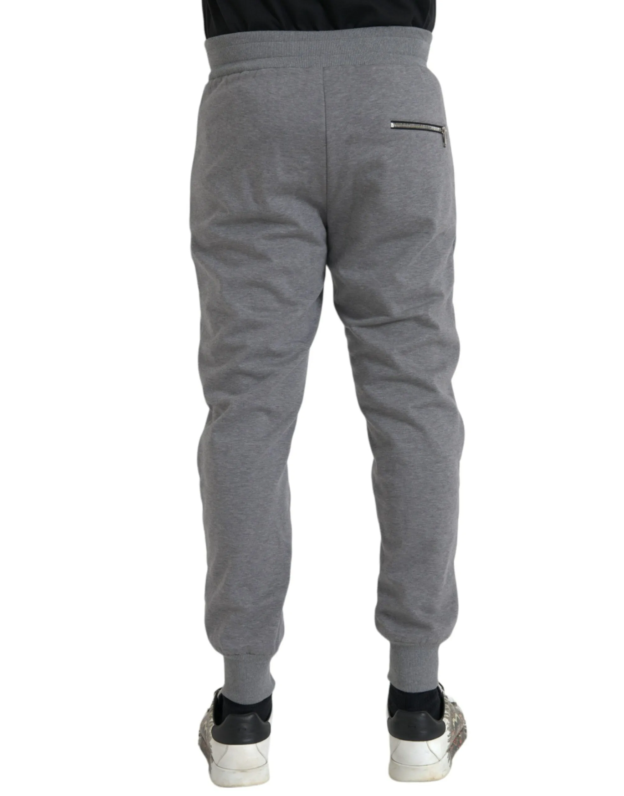 Gray Cotton Jogger Skinny Sweatpants Pants sold by Louxly product image thumbnail 3