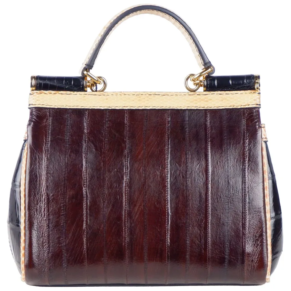 Multicolor Leather Di Crocodile Handbag sold by Louxly product image thumbnail 2