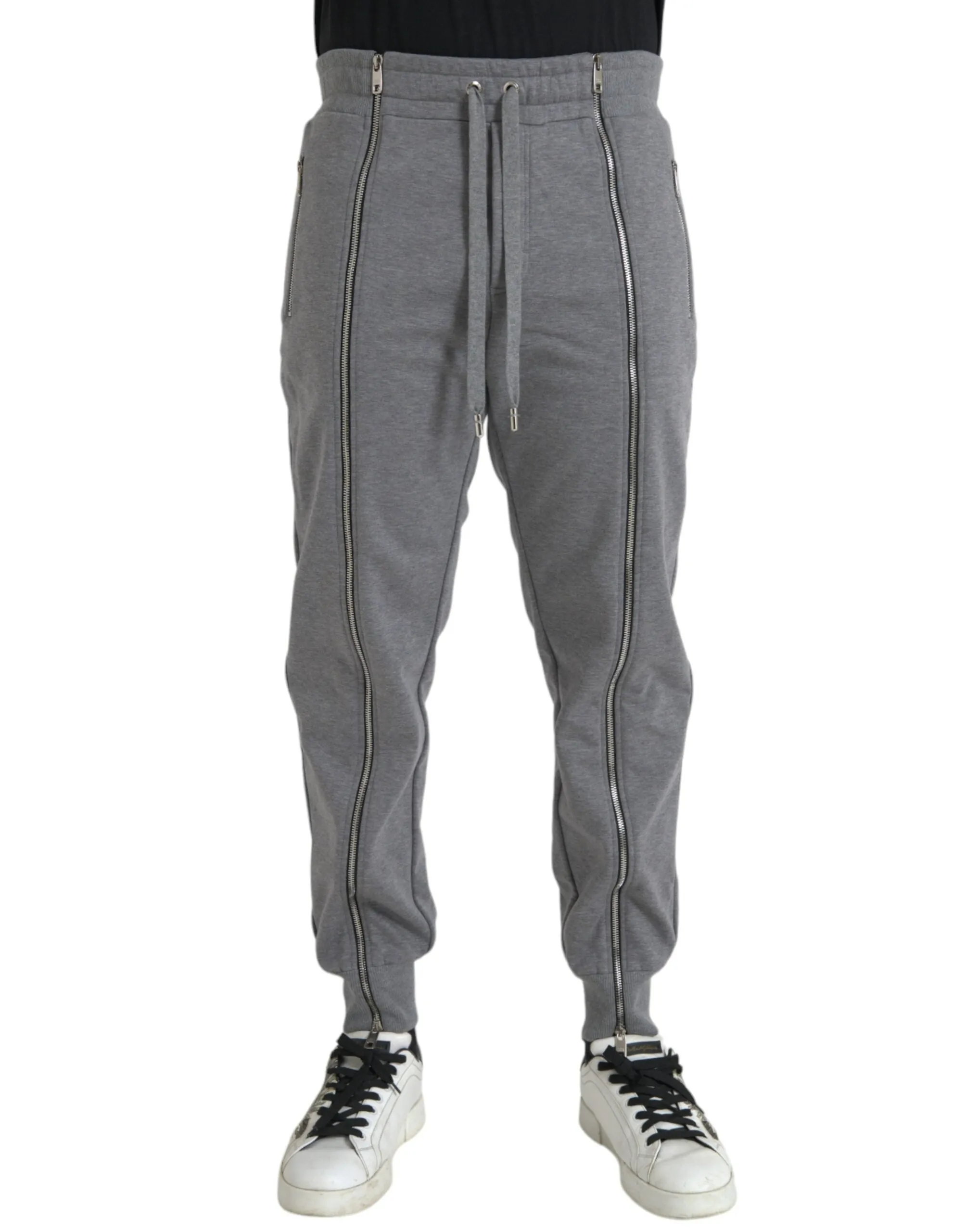 Gray Cotton Jogger Skinny Sweatpants Pants sold by Louxly