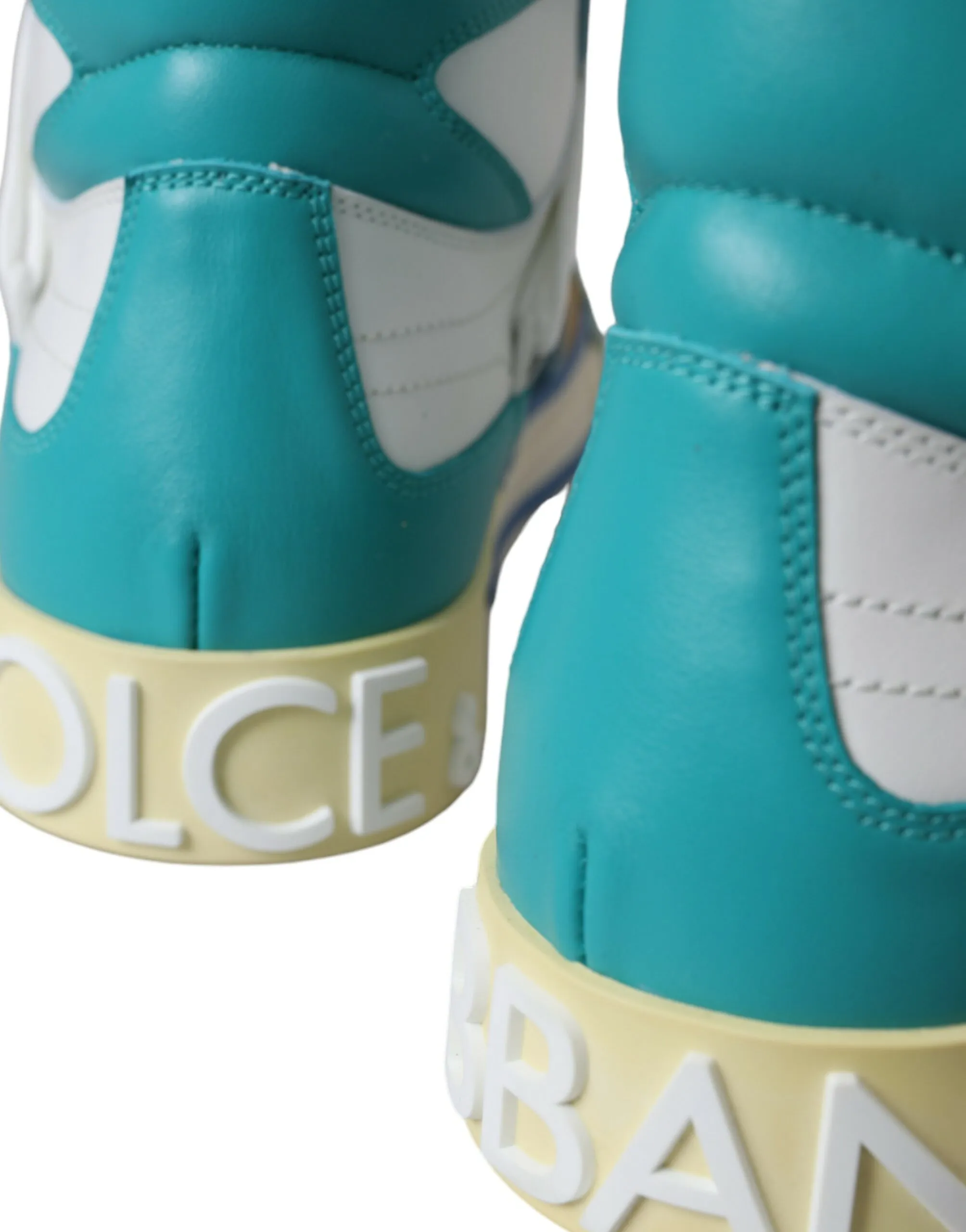 Multicolor Colorblock Leather High Top Sneakers Shoes sold by Louxly product image thumbnail 4