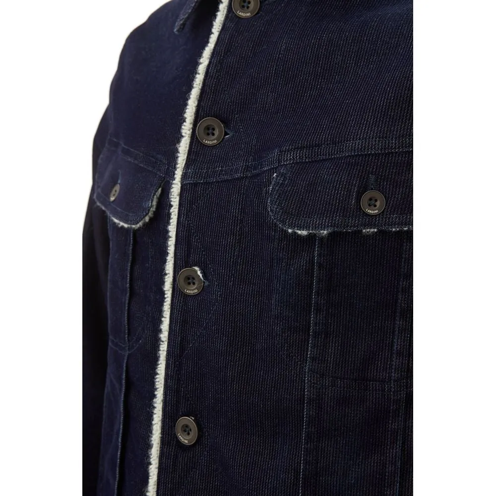 Blue Cotton Jacket sold by Louxly product image thumbnail 3