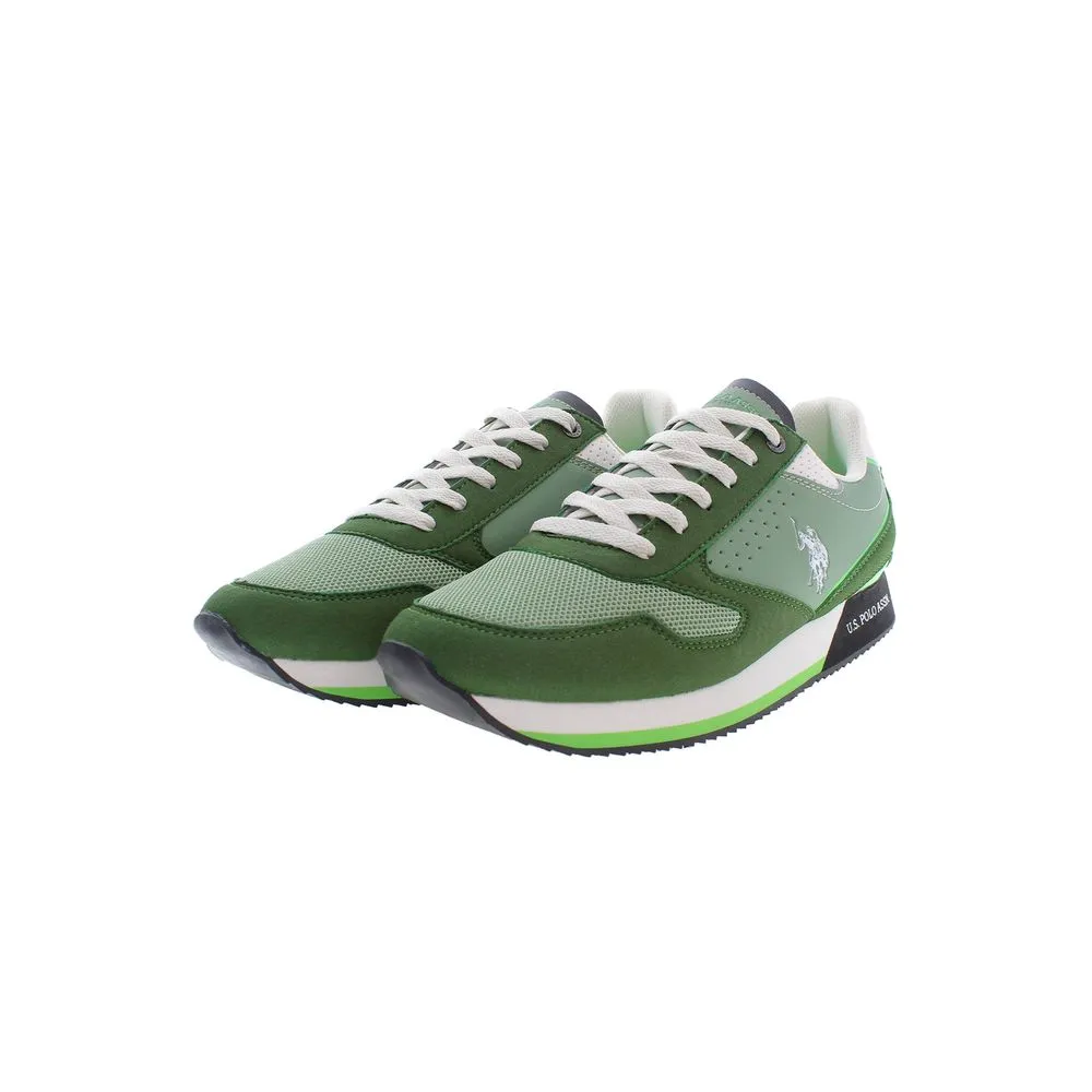 Green Polyester Men Sneaker sold by Louxly product image thumbnail 2