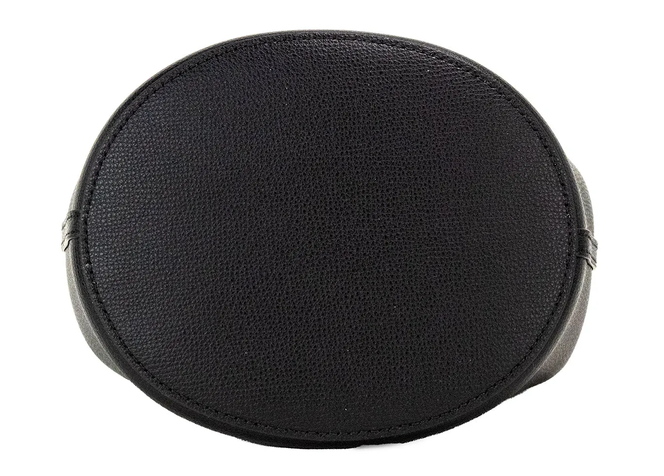 Lorne Small Black Haymarket Check Pebble Leather Bucket Handbag Purse sold by Louxly product image thumbnail 3