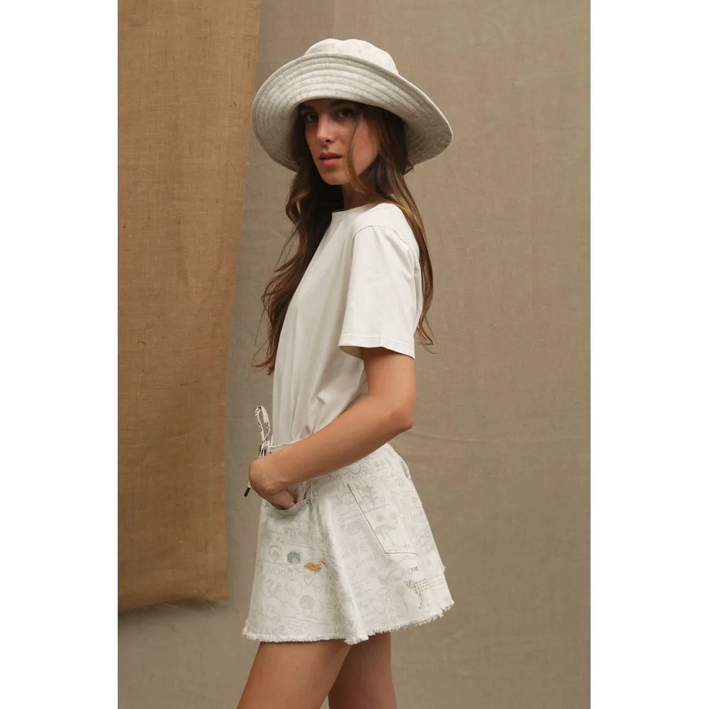 White Cotton Women T-Shirt sold by Louxly product image thumbnail 2