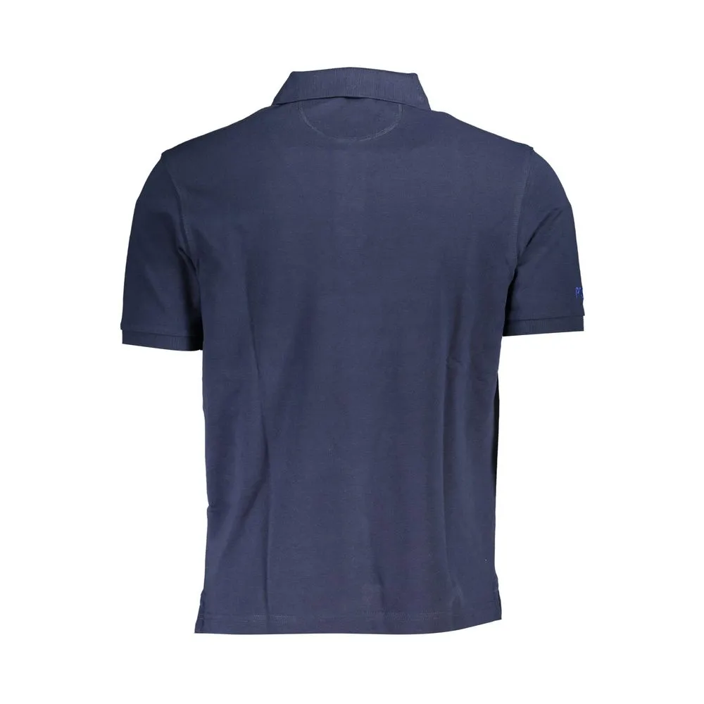 Blue Cotton Men Polo Shirt sold by Louxly product image thumbnail 2