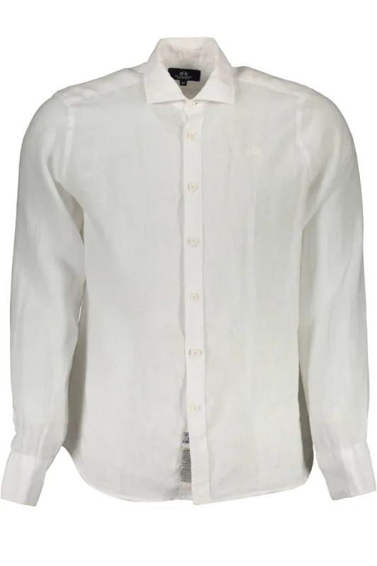 White Linen Men Shirt sold by Louxly