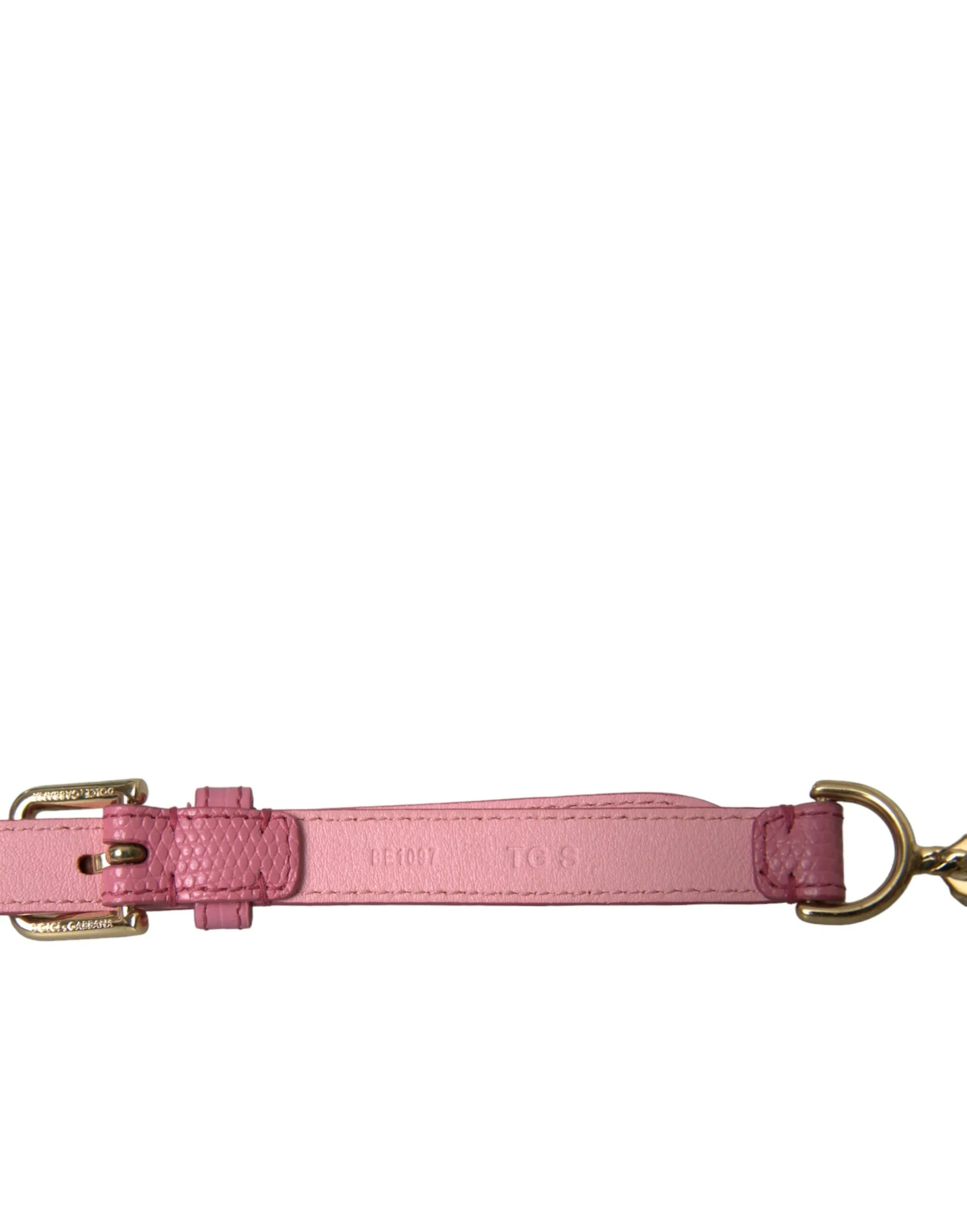 Pink Leather Crystal Chain Embellished Belt sold by Louxly product image thumbnail 4