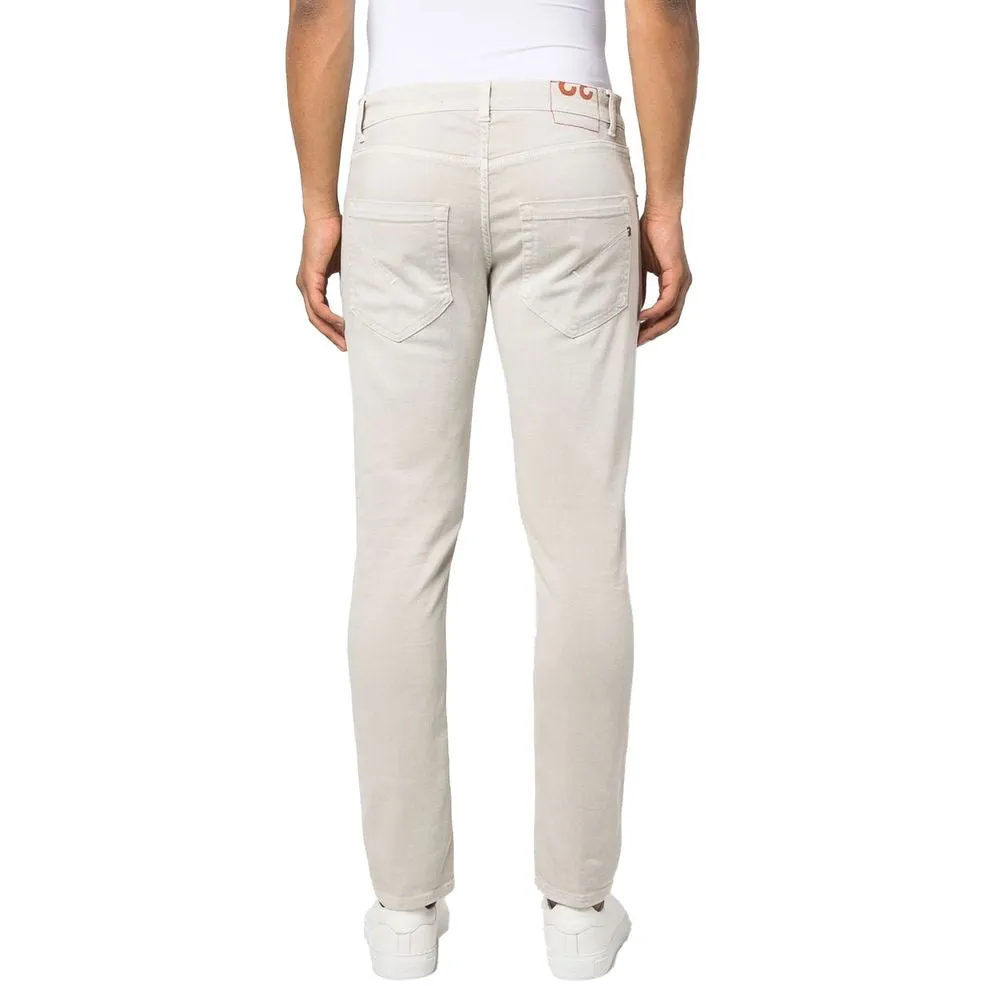 Cream-Colored Cotton Blend Trousers sold by Louxly product image thumbnail 2
