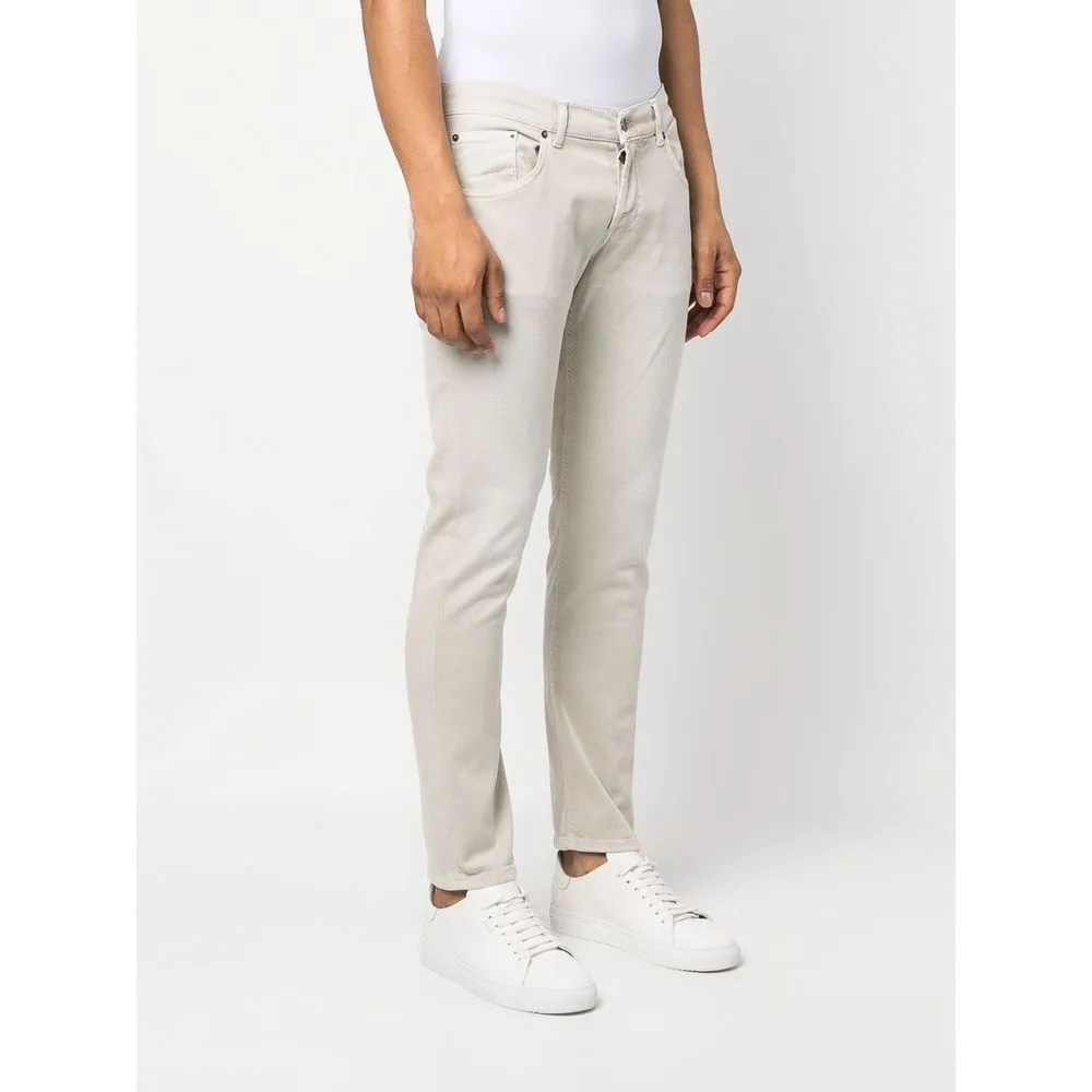 Cream-Colored Cotton Blend Trousers sold by Louxly product image thumbnail 3