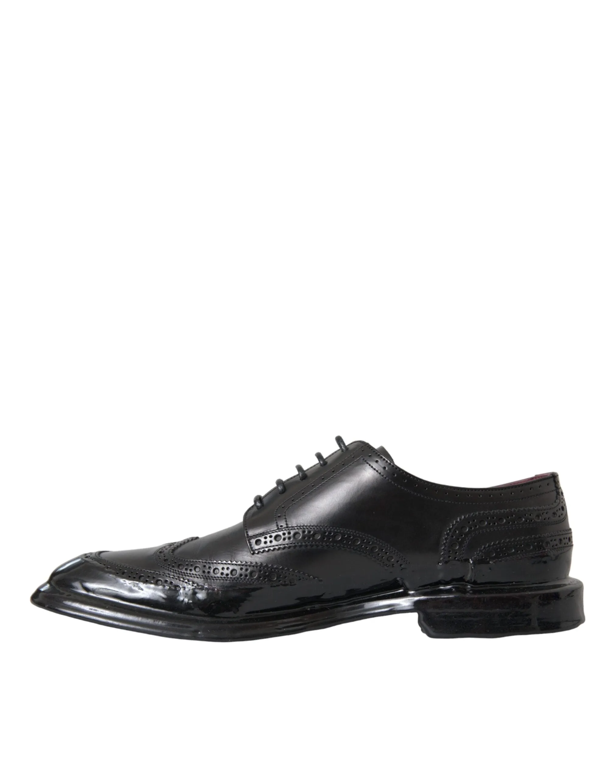 Black Leather Oxford Wingtip Formal Men Shoes sold by Louxly product image thumbnail 4