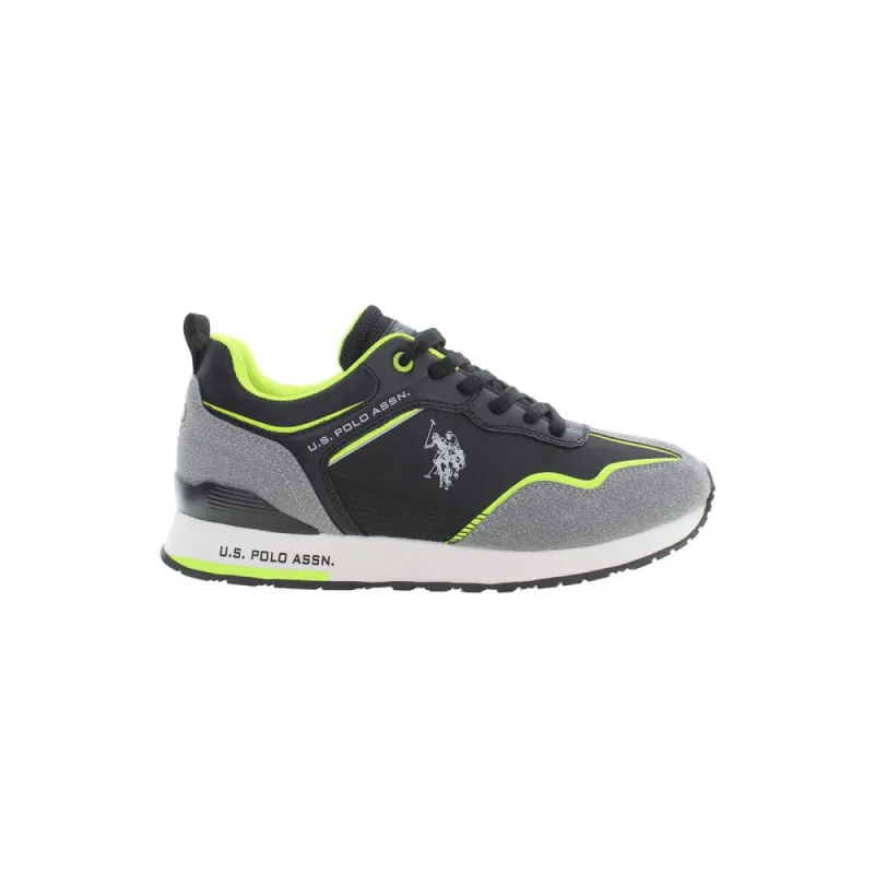 Black Polyester Men Sneaker sold by Louxly