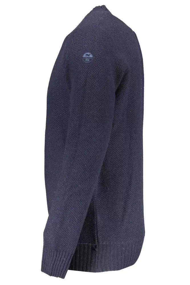 Elegant Blue Wool-Blend Sweater for Men sold by Louxly product image thumbnail 3