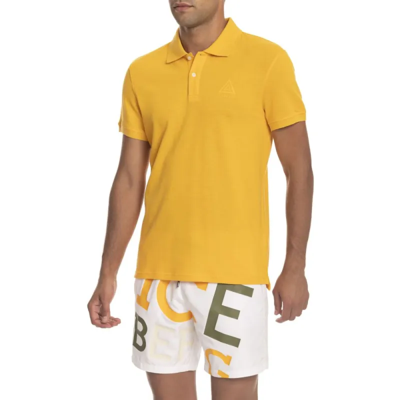 Yellow Cotton Polo Shirt sold by Louxly