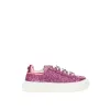Fuchsia Leather Sneakers sold by Louxly