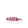 Fuchsia Leather Sneakers sold by Louxly