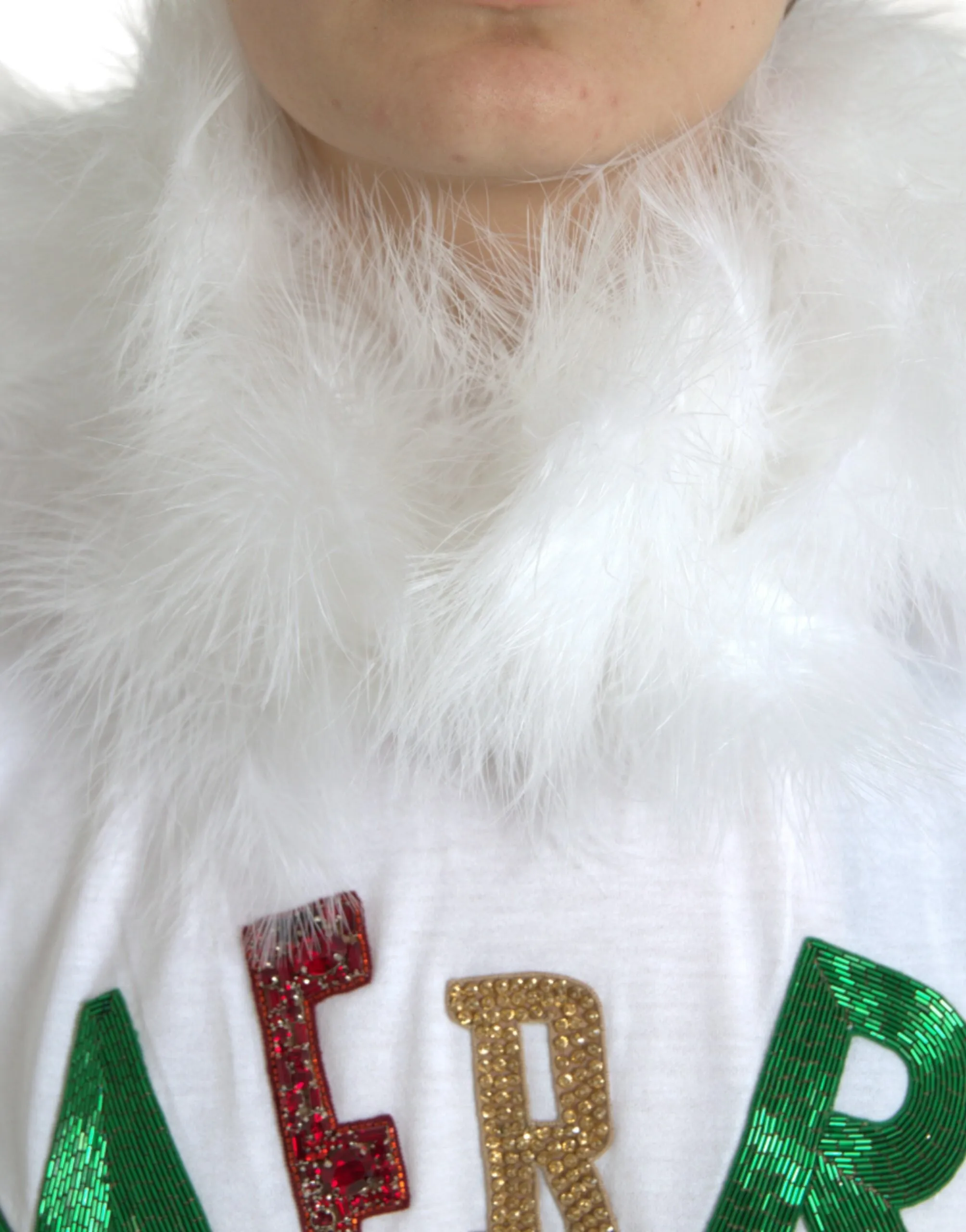Elegant Sequined Cotton Tee sold by Louxly product image thumbnail 4
