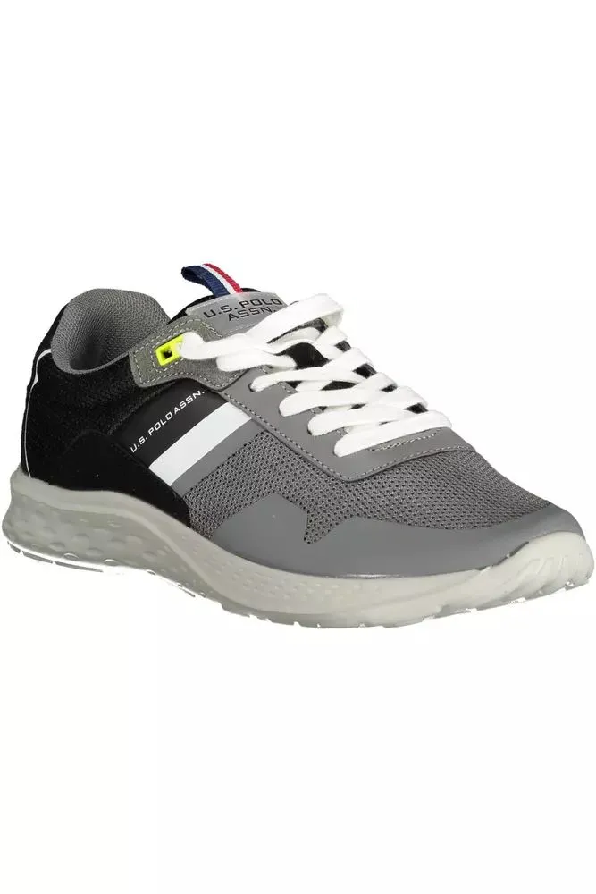 Sophisticated Gray Lace-Up Sports Sneakers sold by Louxly product image thumbnail 2
