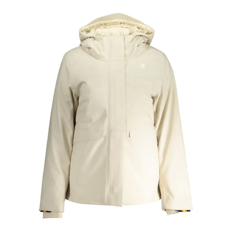 Beige Polyester Women Jacket sold by Louxly