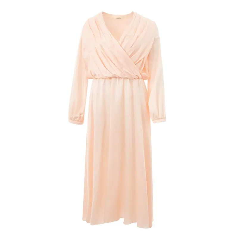 Silken Elegance Pink Dress sold by Louxly