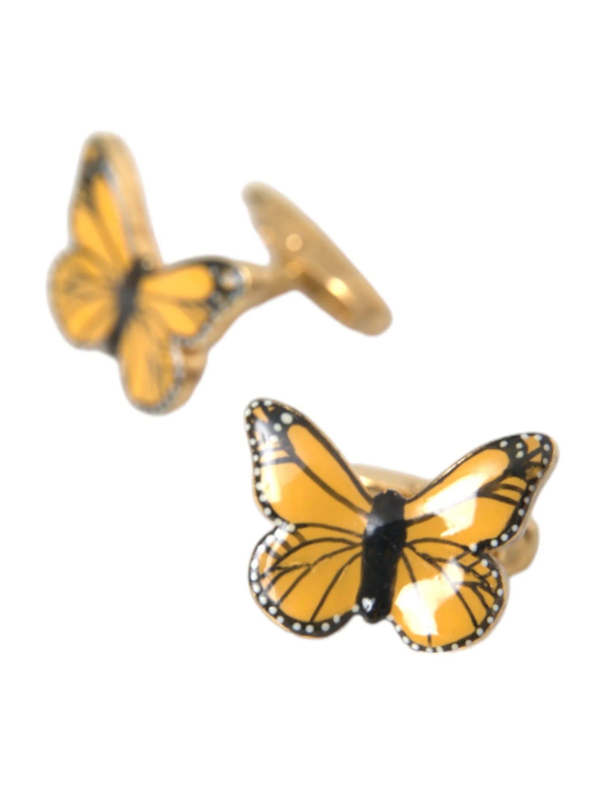 Gold Tone Brass Butterfly Enamel Men Cufflink sold by Louxly product image thumbnail 5