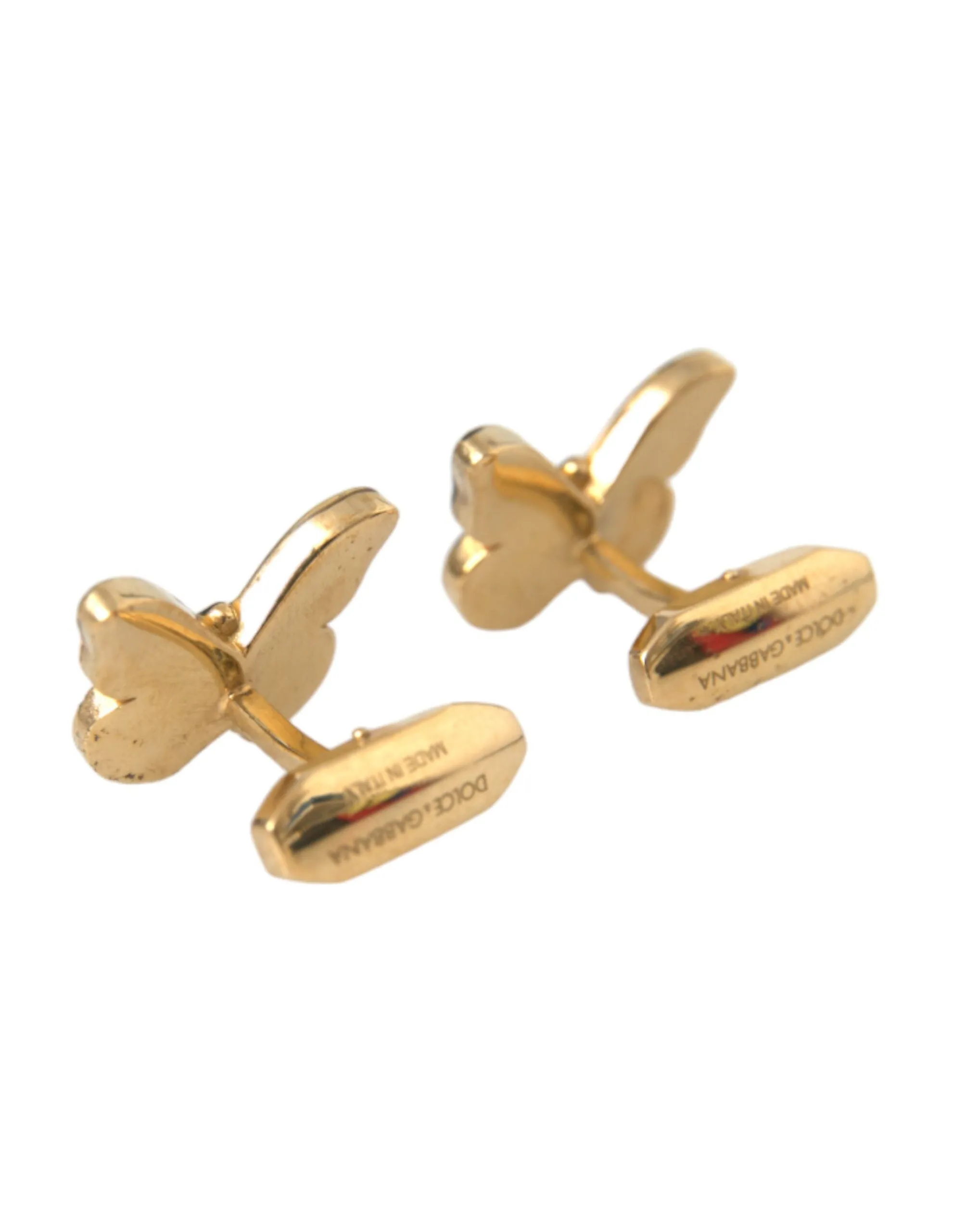 Gold Tone Brass Butterfly Enamel Men Cufflink sold by Louxly product image thumbnail 3