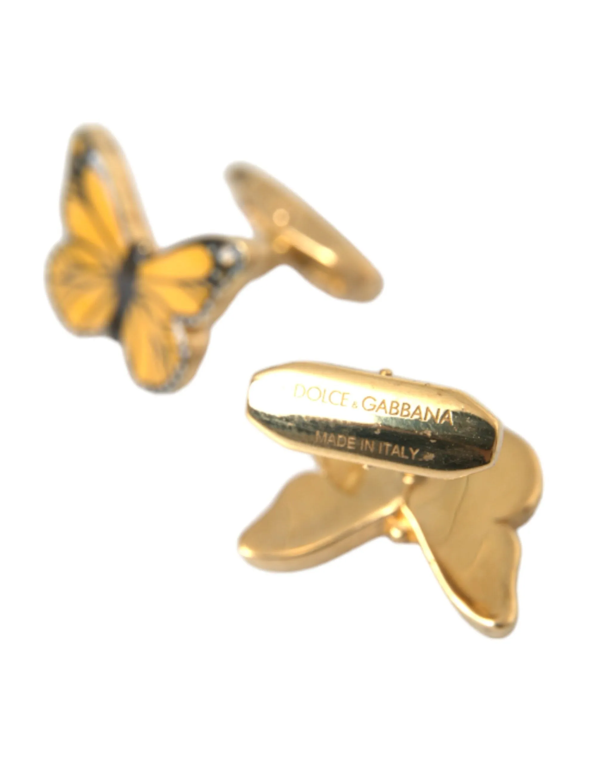 Gold Tone Brass Butterfly Enamel Men Cufflink sold by Louxly product image thumbnail 4