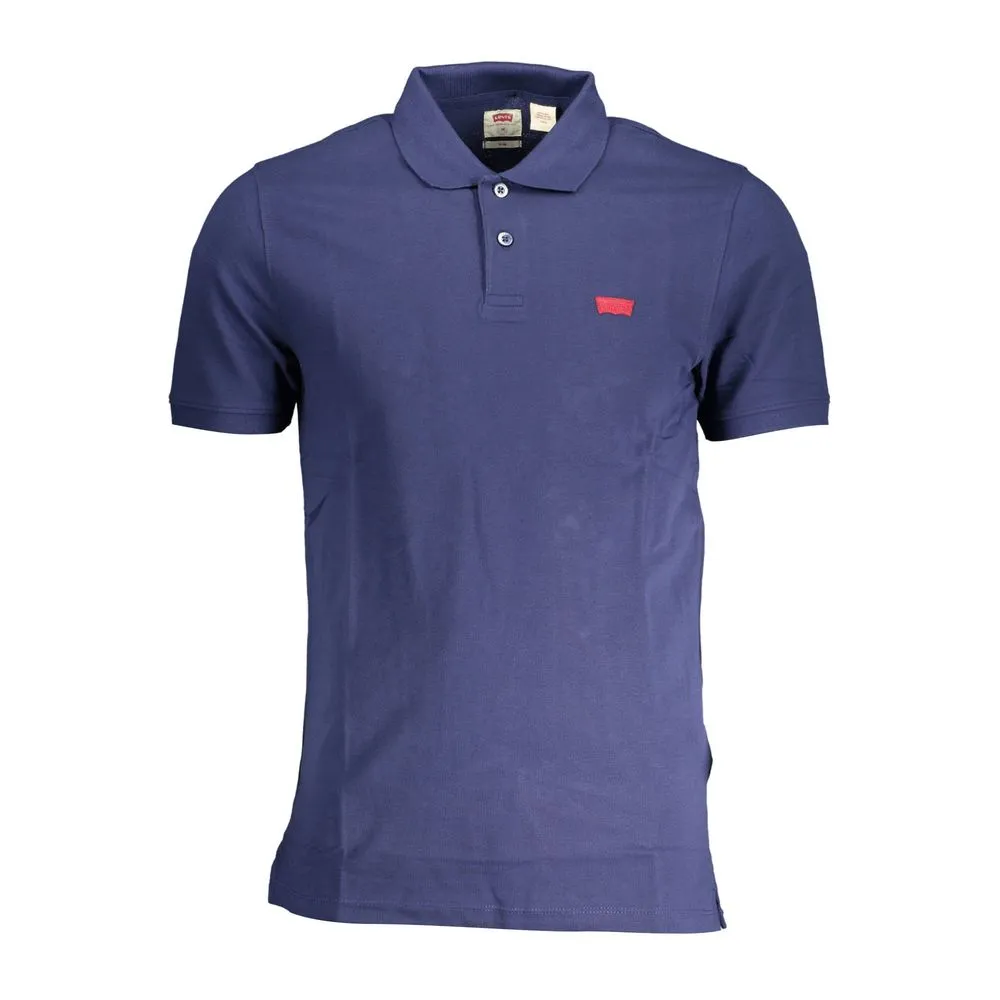 Blue Cotton Men Polo sold by Louxly