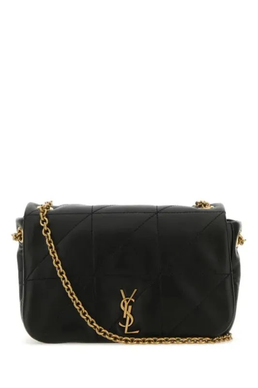 Black Nappa Leather Mini Jamie Shoulder bag sold by Louxly