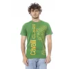 Green Cotton Men T-Shirt sold by Louxly