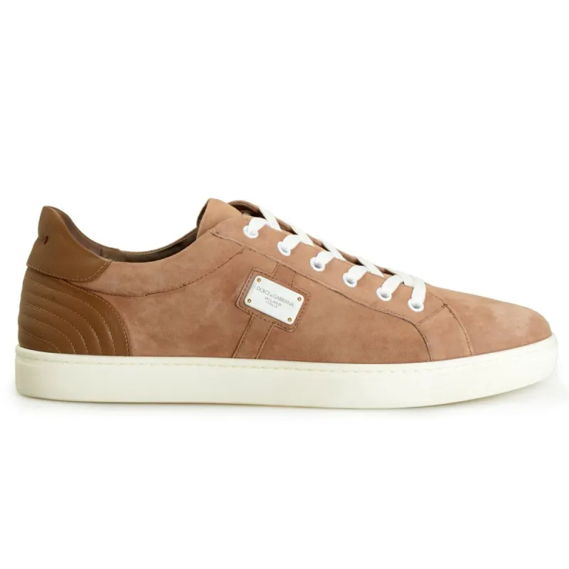 Brown Leather Di Camoscio Sneaker sold by Louxly