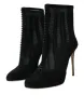 Black Mesh Stiletto Heels Ankle Boots Shoes sold by Louxly