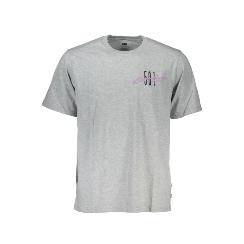 Gray Cotton T-Shirt sold by Louxly