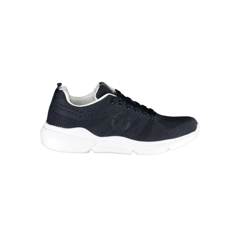 Stylish Blue Lace-up Sneakers with Contrast Details sold by Louxly