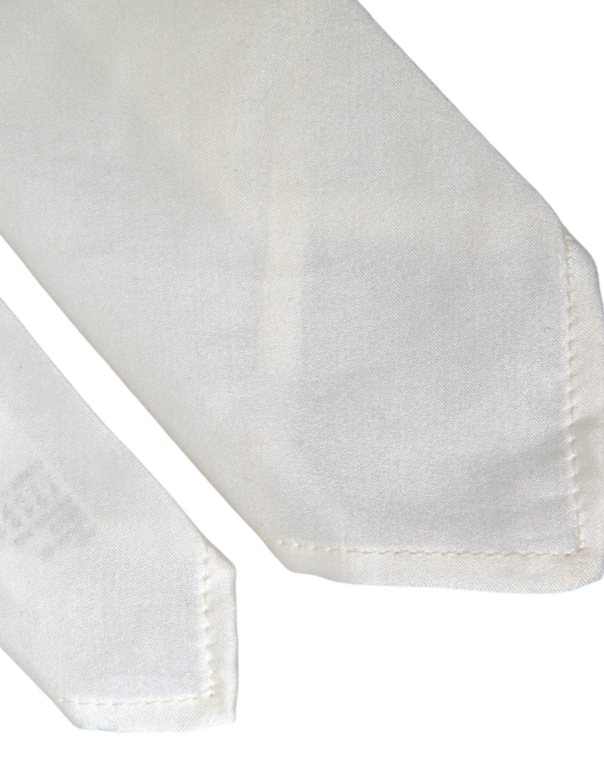 White Silk Blend Adjustable Tie Men sold by Louxly product image thumbnail 4
